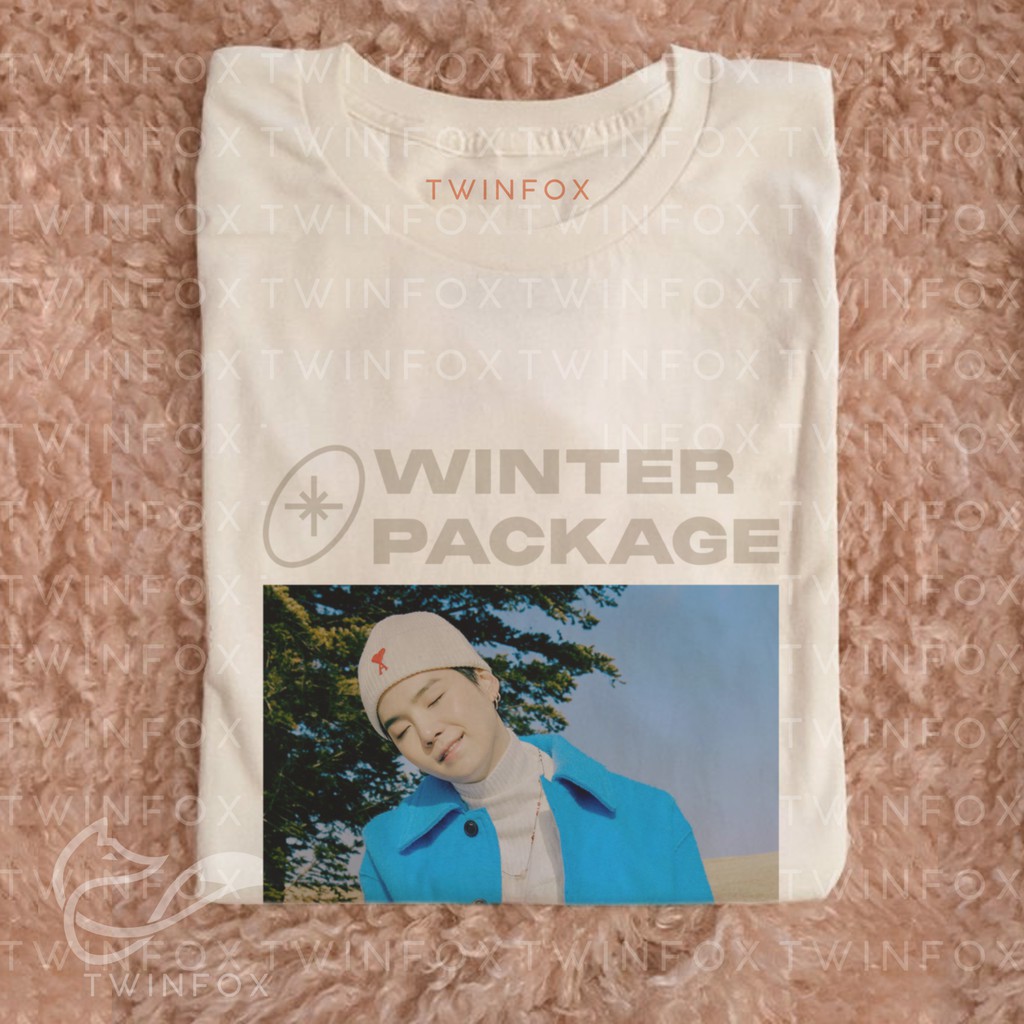 Kaos Kpop Unisex Bangtan Suga Winter Package Photo (2021)