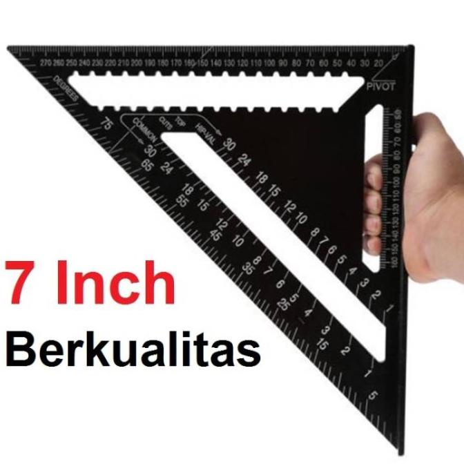 

Penggaris Siku Segitiga Speed Square Right Angle 230 Tukang Aluminium RUMIX66 dijamin