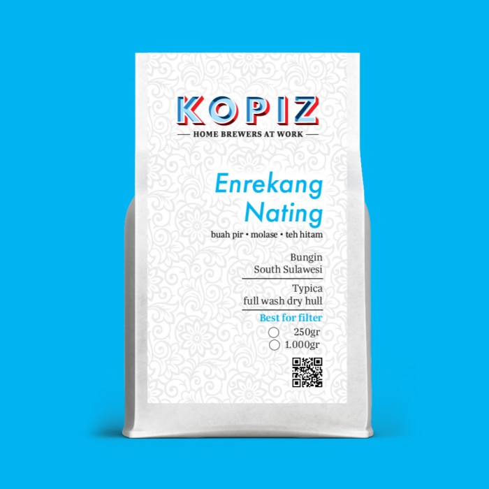 

Kopi Enrekang Nating Typica 250 gram