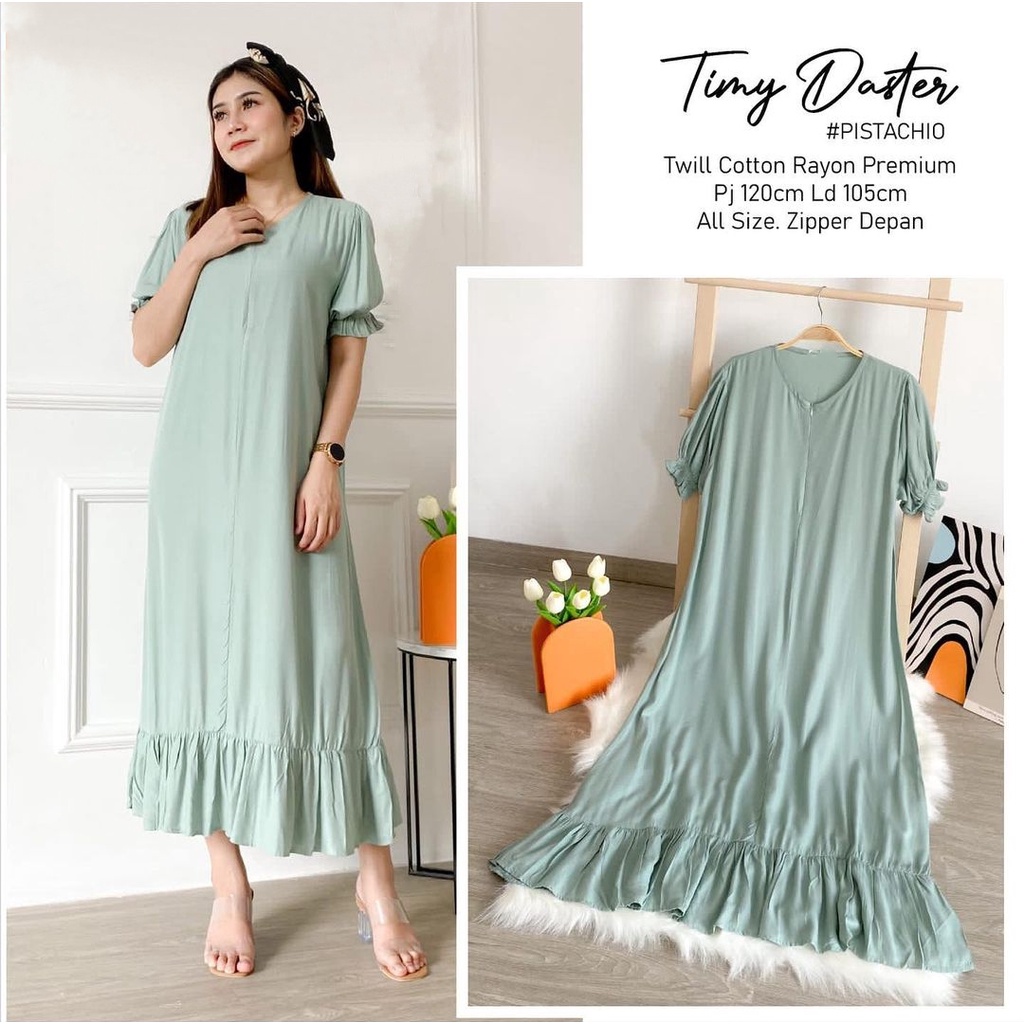 ALFAZZA - TIMMY TUNIK DASTER - RAYON PREMIUM - LD 110CM FIT XL - FASHION - HOMEDRESS - BUSUI