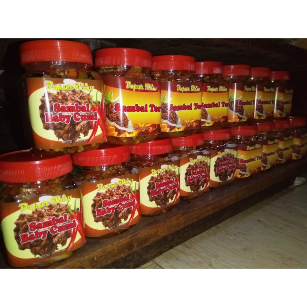 

Sambal baby cumi sambal teri sambal terasi sambal Ijo teri cumi 200 gr