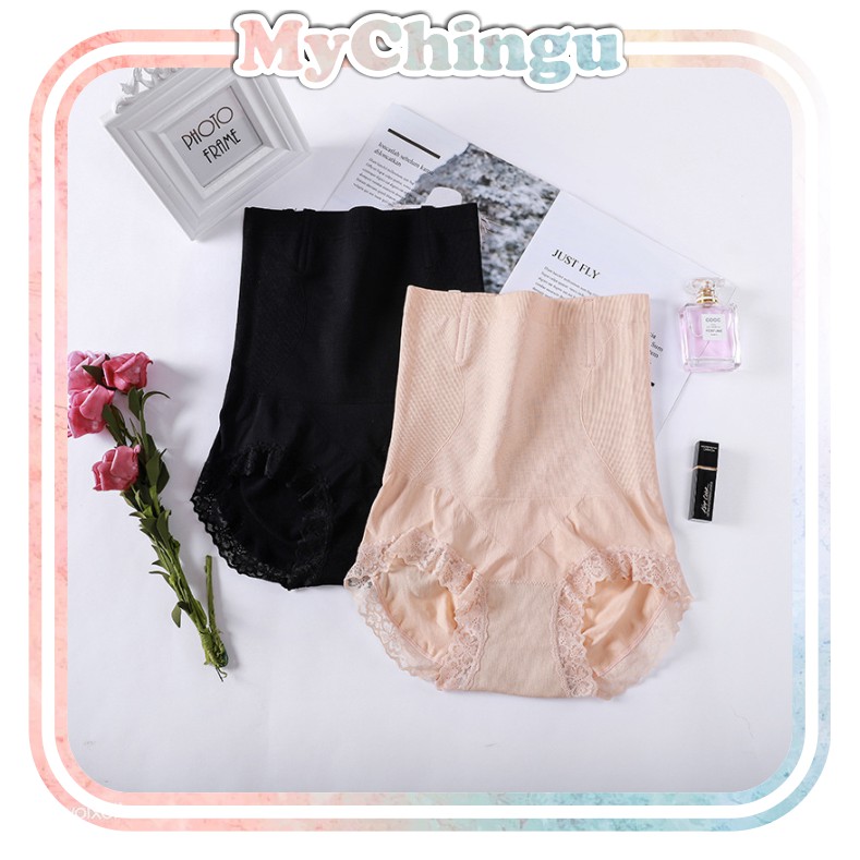 ❀ Chingu ❀ PW051 COD Korset High Waist Seamless Celana Dalam Wanita Sexy Pengurus Badan Import