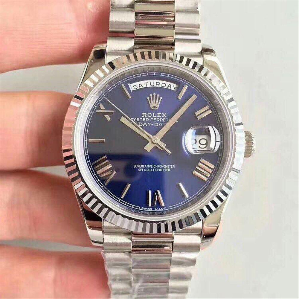 Laris JAM ROLEX OYSTER DAYDATE DIAL BLUE BEST CLONE Terbatas
