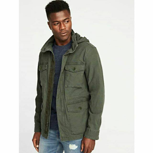 Jaket M65 Parka Old Navy Hooded Military Jacket Original Shopee Indonesia