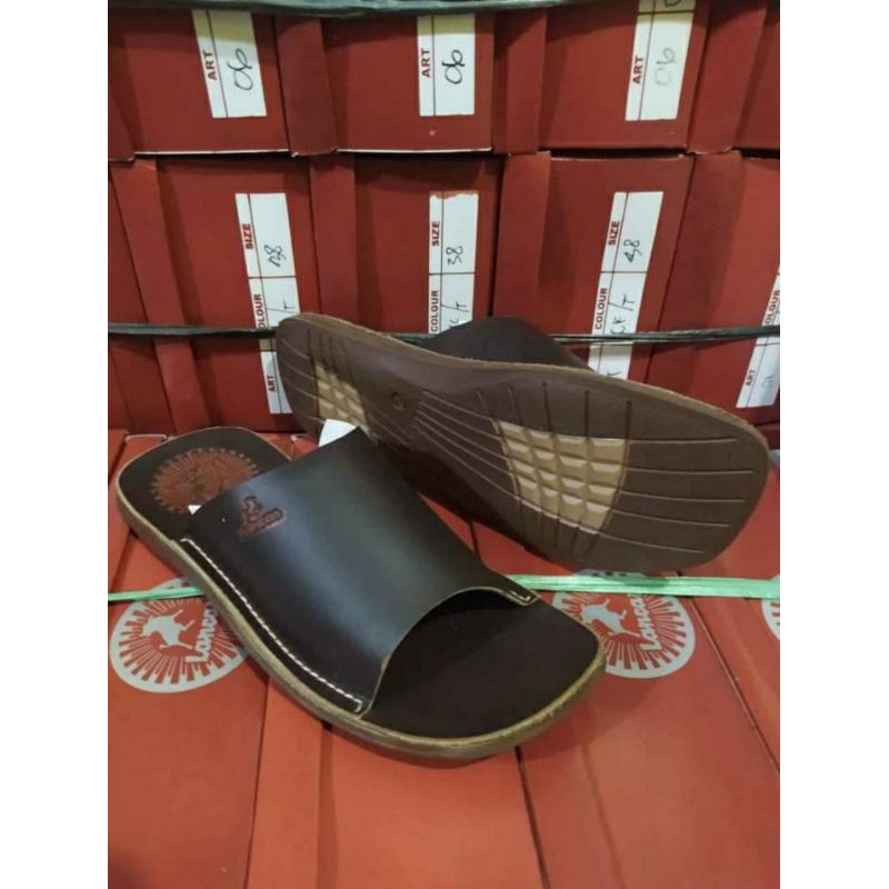 sandal pria full kulit sampai alasnya