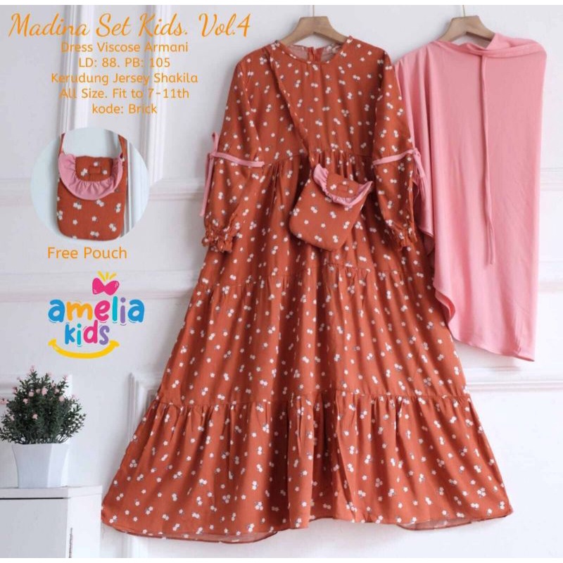 Madina Set Kids Dress Viscose Armani Allsize 7-11th