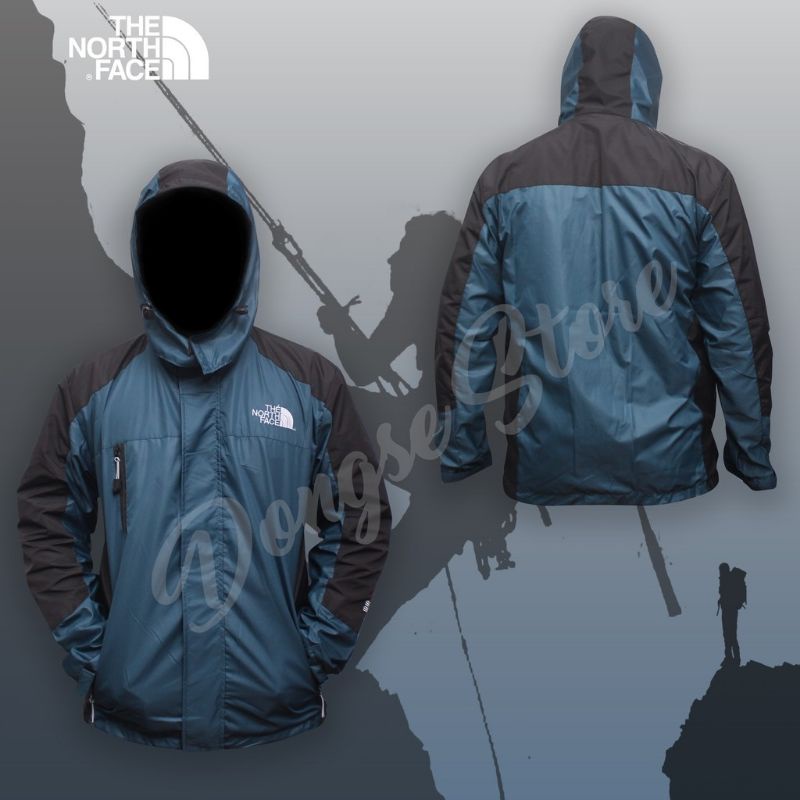 Jaket Tad Polos Murah / Jaket Gunung / Jaket Outdor Pria | Jaket Motor Harian | Jaket Couch-PETROL HITAM SIDE