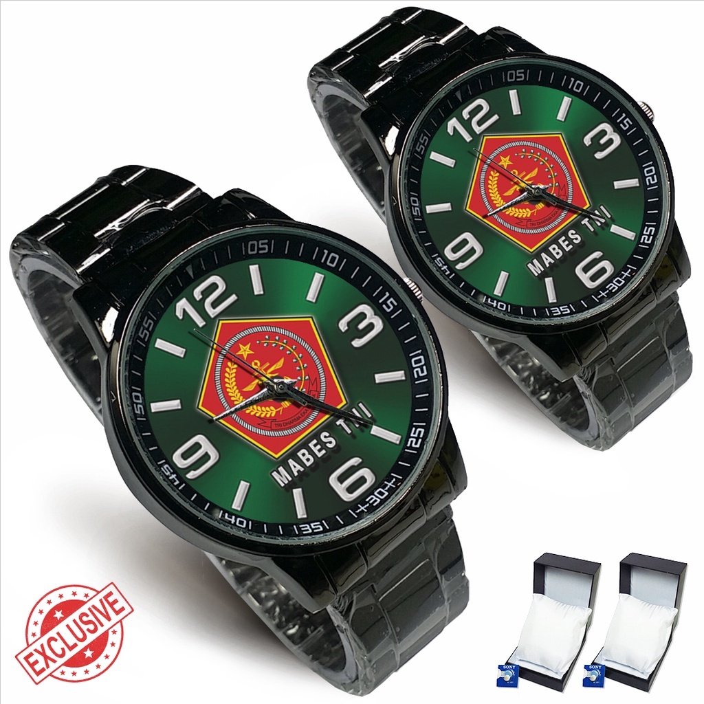 Jam Tangan Rantai Couple MABES TNI (Keren)