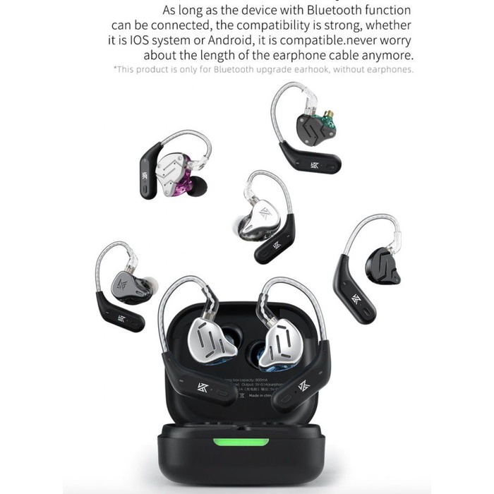 Knowledge Zenith Adapter Bluetooth Earhook KZ AZ09 HD Wireless - Note : Earhook Only - Garansi Resmi 1 Tahun