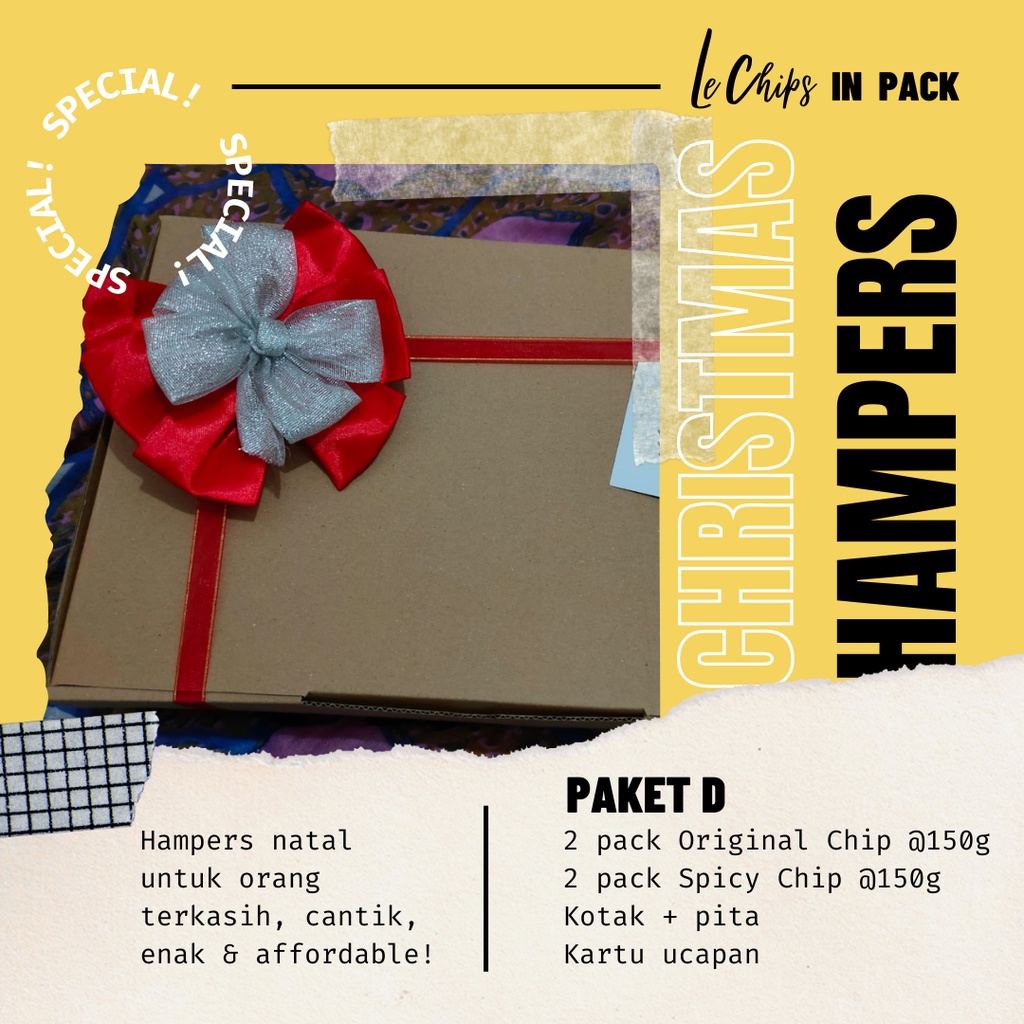 

Parsel Keripik Singkong/Le Chips In Jar Hampers/Hampers murah