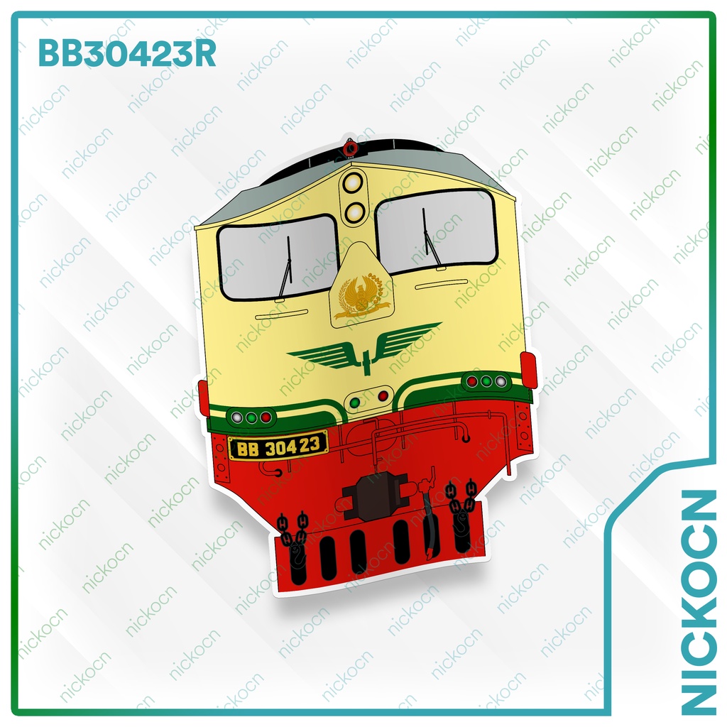 Stiker Lokomotif BB304