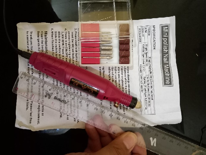 Mesin Mini Grinder Grafir Bor Potong Gerinda Ukir + Adaptor Dc + Mata