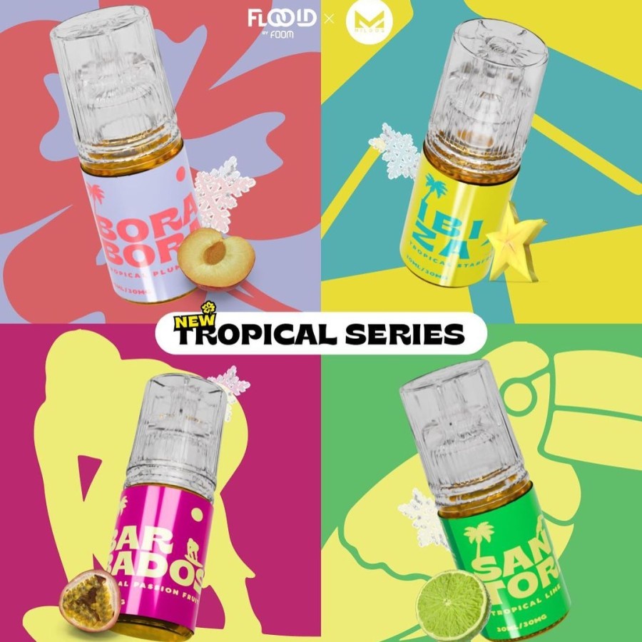 FOOM TROPICAL SERIES LIQUID SALTNIC 30MG 30ML BY FOOM X MILDOS