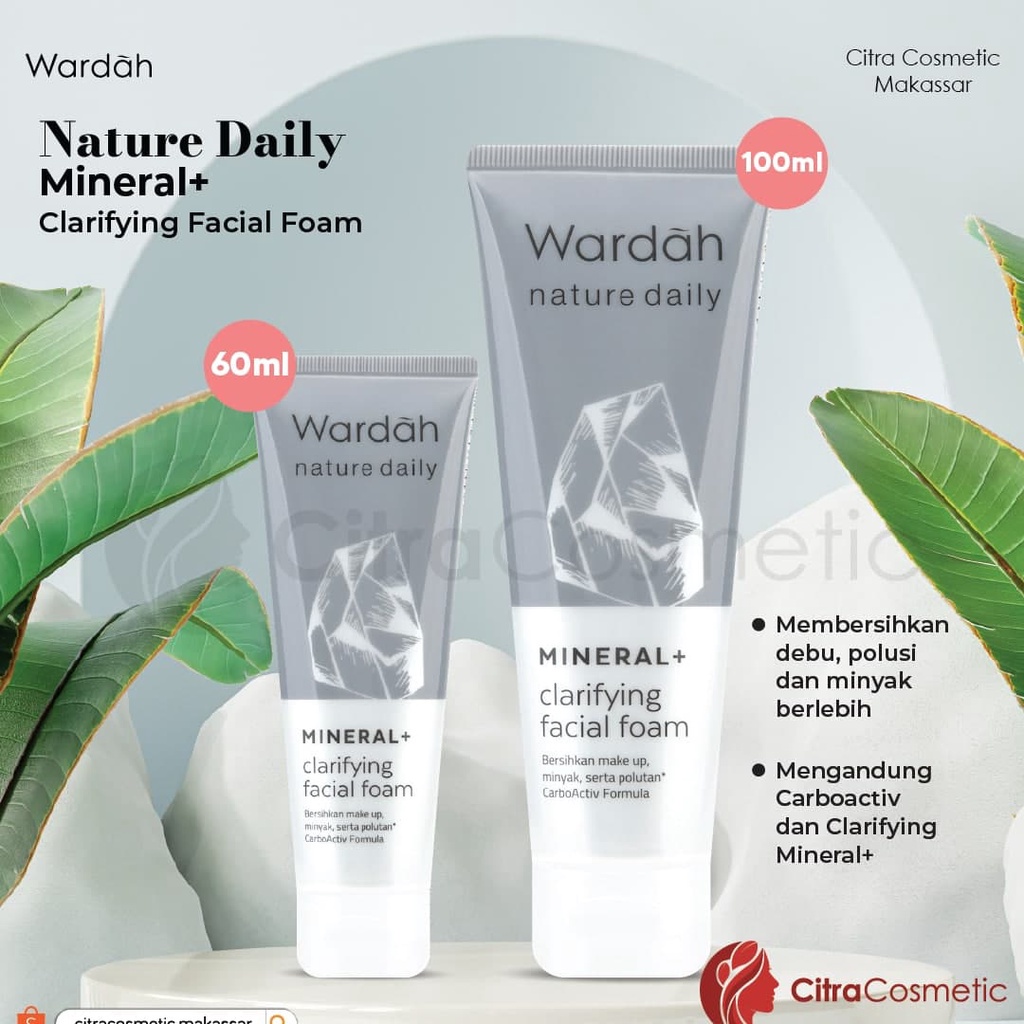 Wardah Nature Daily Series Facial Foam | Clarifying Clay Mask