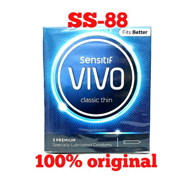 KONDOM SENSITIF VIVO CLASSIC THIN ~ ISI 3 PCS | Shopee