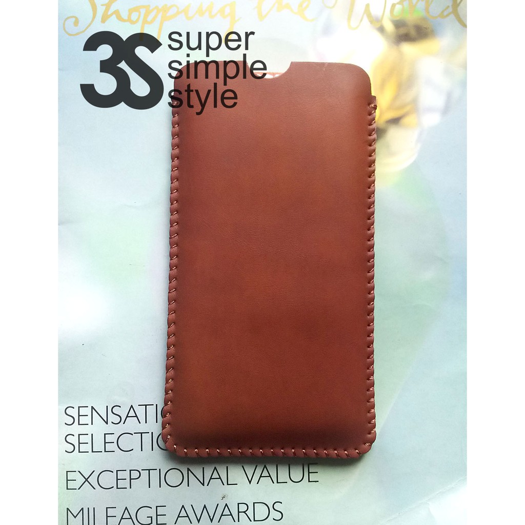 Leather case pouch Oppo A9 2020 sarung HP android Sleeve bisa Custom