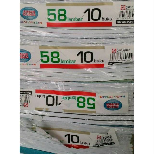 

Buku tulis sidu 58 lembar 1 pack isi 10 buku