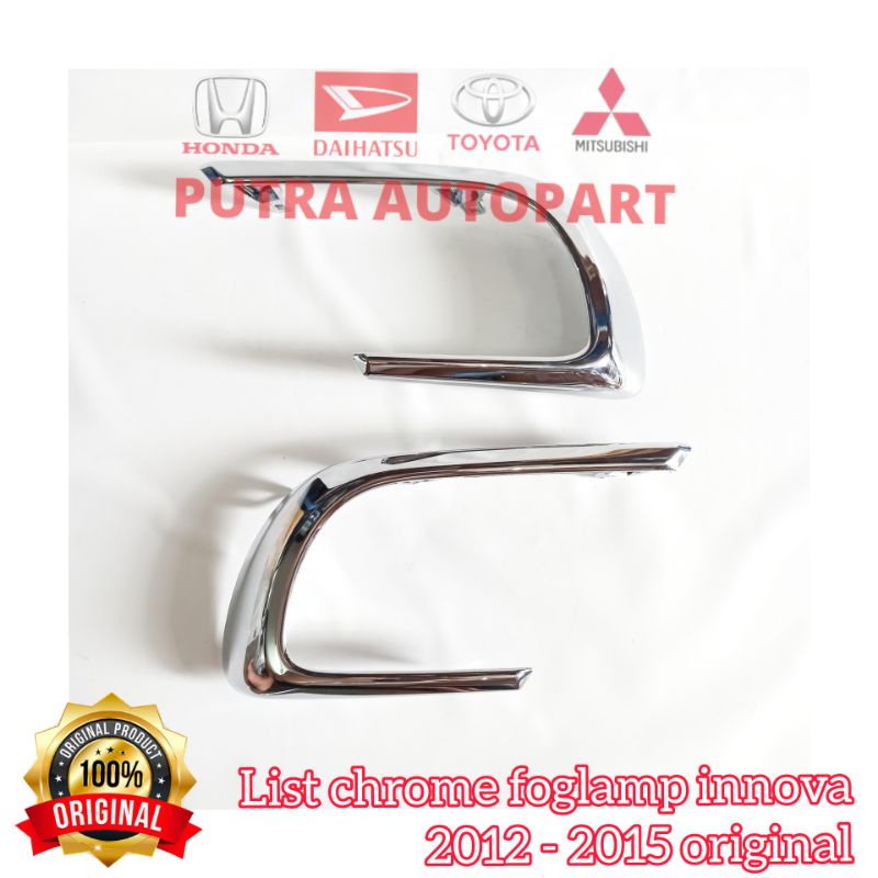 list chrome foglamp innova 2012-2015 original toyota