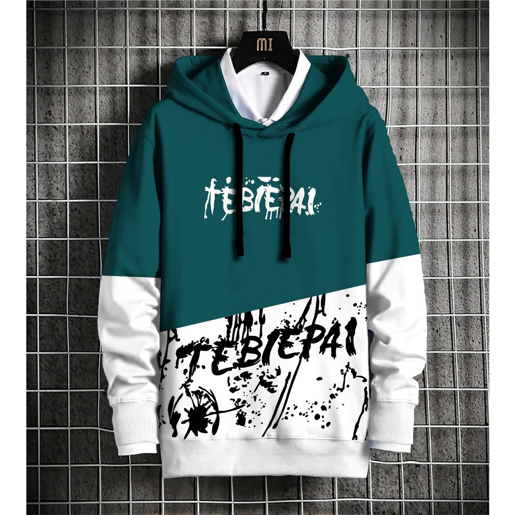 Bisa COD Hoodie Pria / Hodie Pria  / Jaket Pria Tebiepai Bahan Fleece UK L-XL