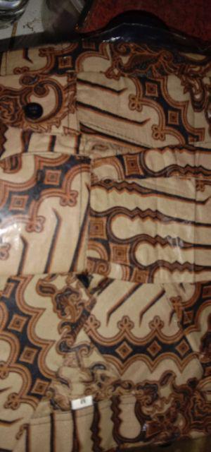 Kemeja Parang Kusuma Sogan Size M L Xl Xxl Batik Pekalongan