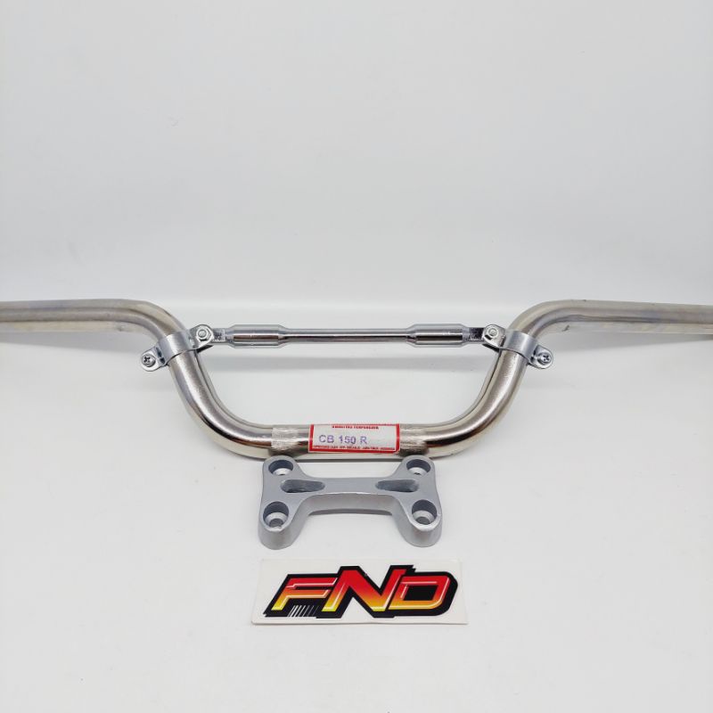 STANG CB150R STANG CB 150 R STIR CB LED STANG MOTOR CBR CROME HITAM SET STABILIZER RAISER RX KING PNP RX KING VIXION OLD MP CB GL ALL TYPE MOTOR-Set B