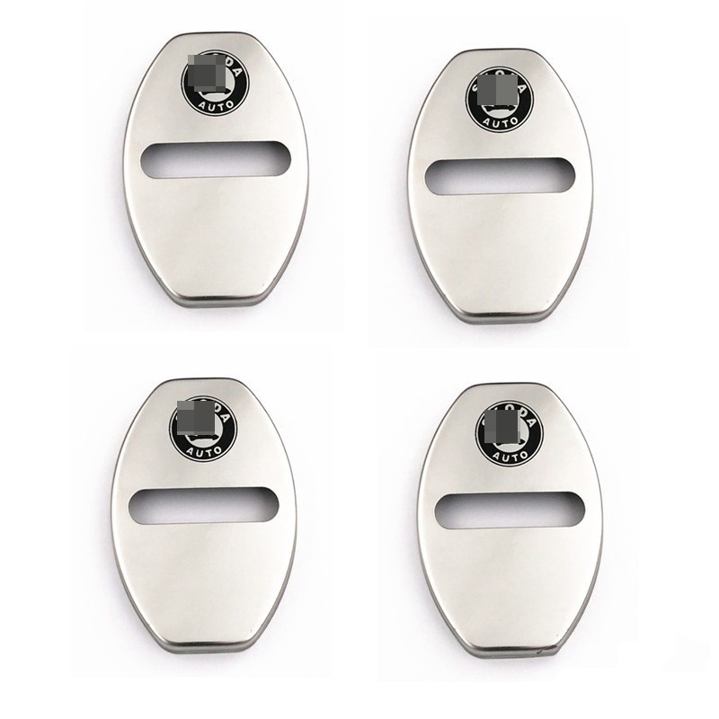 4pcs Stopper Pintu Bahan Stainless Steel Untuk Skoda Octavia Fabia Superb Octavia Yeti