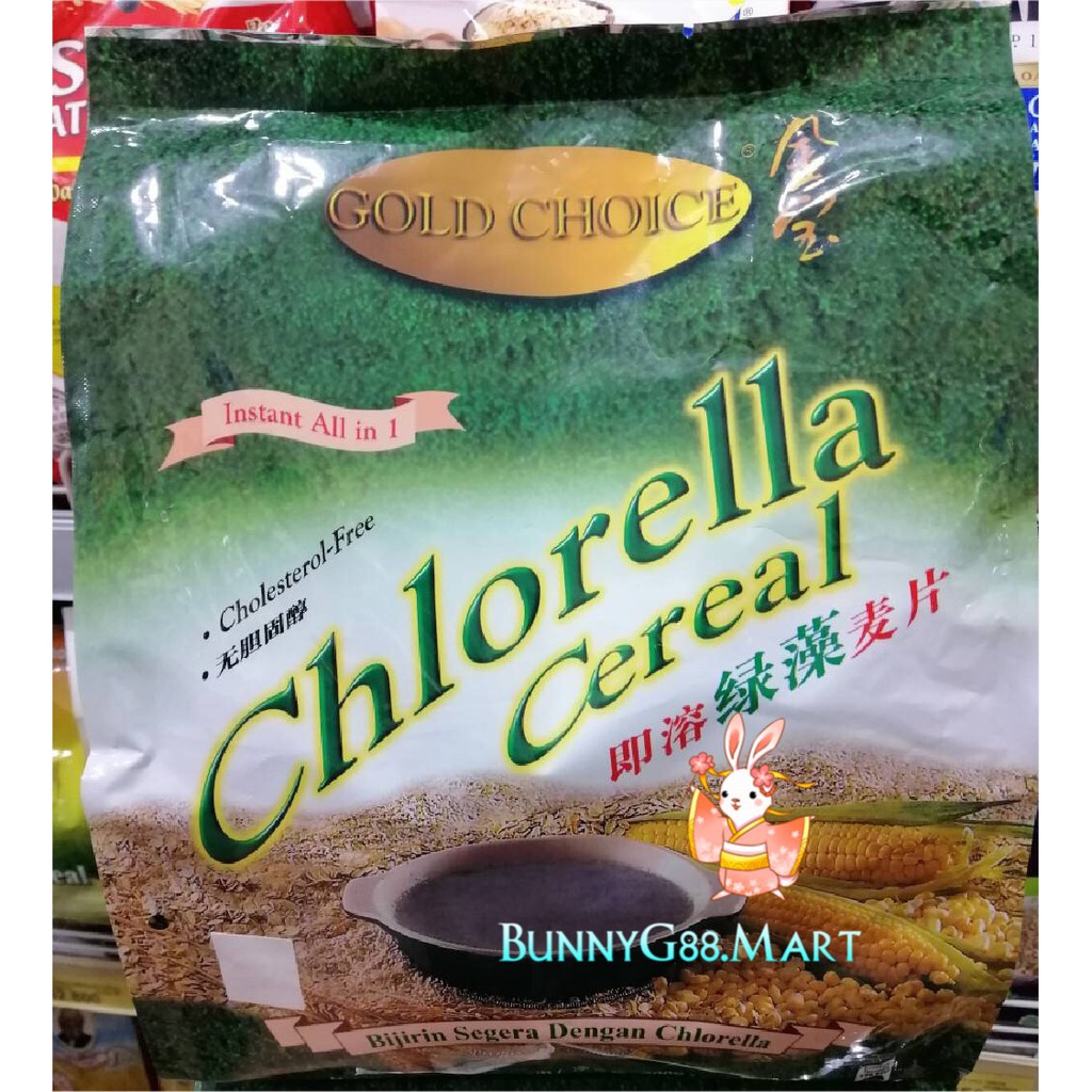 

[DISKON]GOLD CHOICE CHLORELLA CEREAL 700G/GOLDCHOICE SEREAL GANDUM JAGUNG GREEN WATER/GANGGANG HIJAU