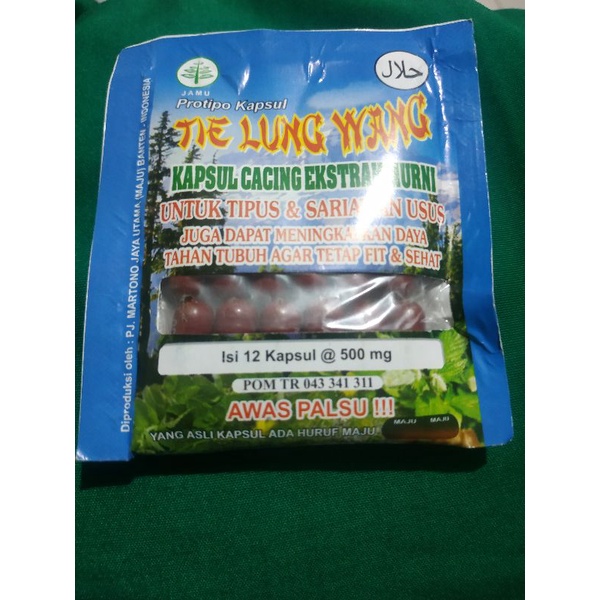 Tie Lung Wang Kapsul Cacing Penurun Panas