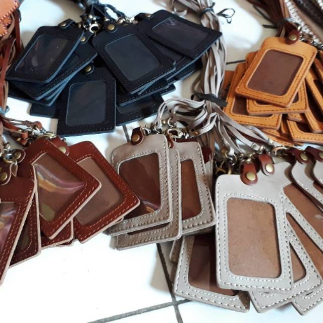 

ID Card Holder/Name Tag Kulit Sapi Asli LEANT6099001 Handmade !