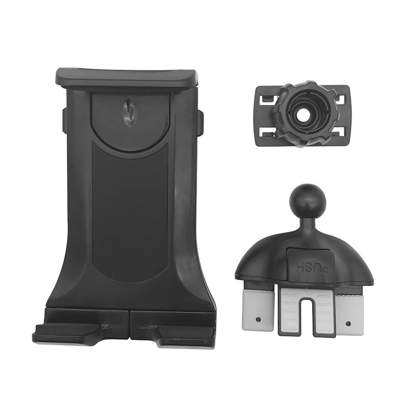 Universal CD slot bracket Ventilasi tablet holder Mobil tablet holder Tombol braket teleskopik Dapat berputar 360° Operasi satu tangan Cocok untuk 7-12,9 inci