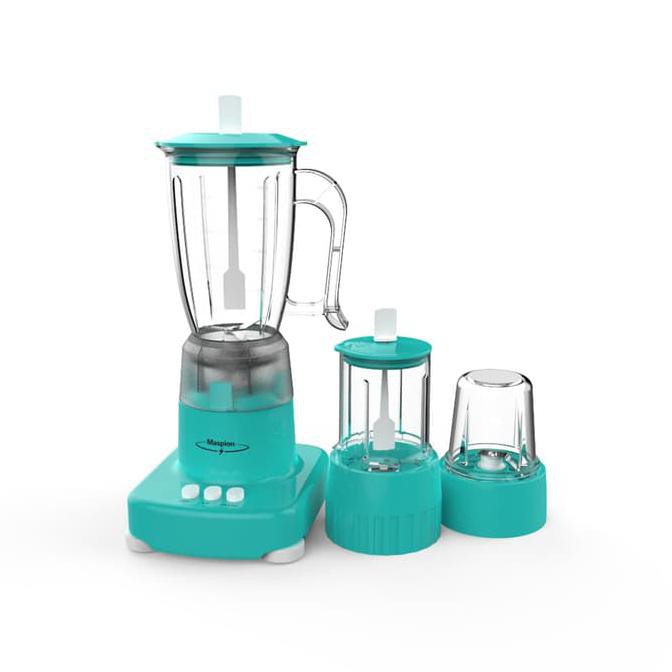 Bisa bayar ditempat/COD Blender Plastik Maspion MT 1243PL Kapasitas 1 Liter 3in1