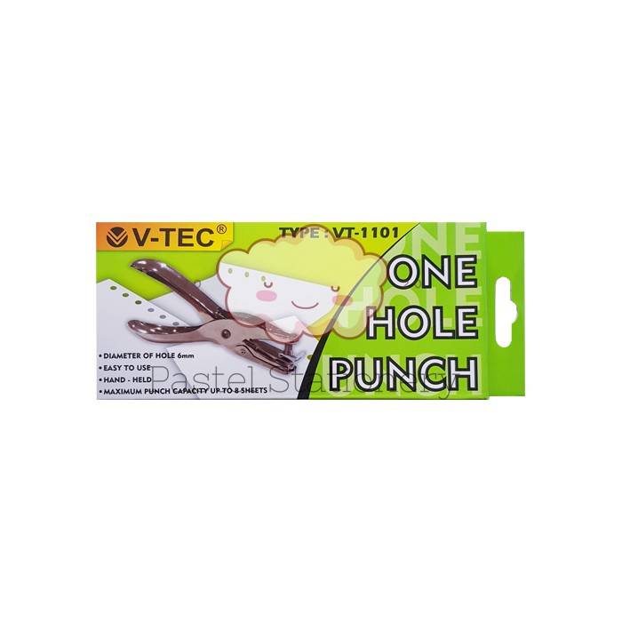 

Pembolong Pelubang Kertas Satu Lubang V-Tec VT-1101 - One Hole Punch VTec