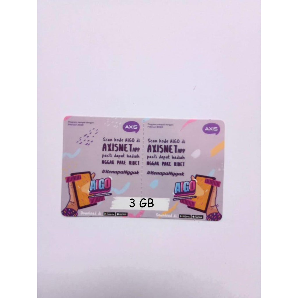 VOUCHER AXIS 3GB 30 HARI