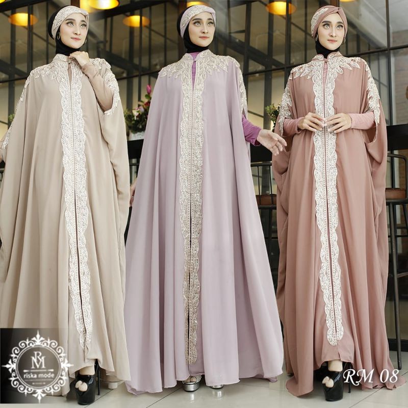 Gamis kaftan lebaran mewah//gamis lebaran terbaru//gamis kaftan jodha//fashion muslim