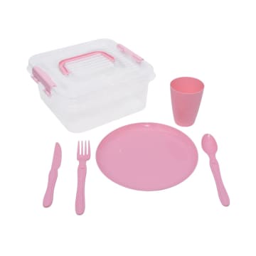 Informa Appetite MY BOX PICNIC SET, Kotak Piknik/Kotak Makan/Set Perlengkapan Makan isi 30