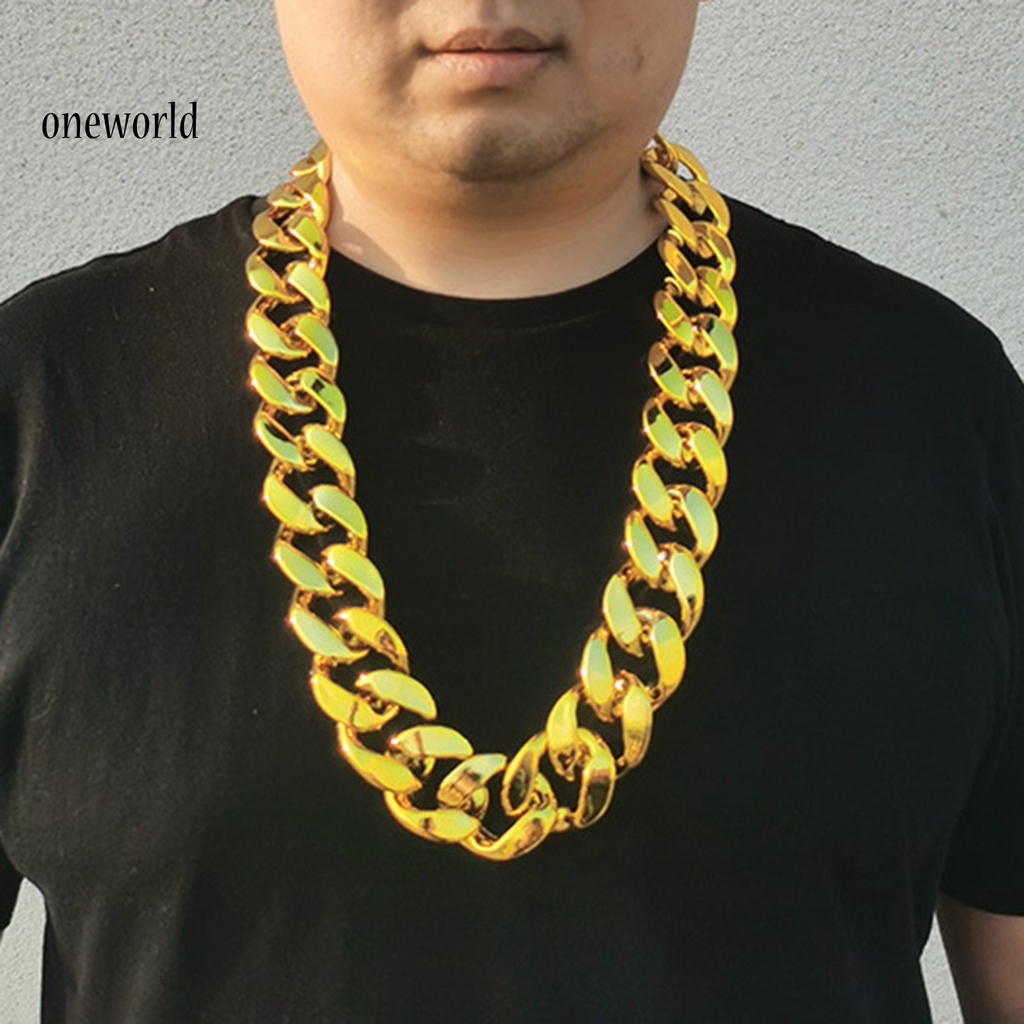 Kalung Rantai Besar Bahan Resin Gaya Hip Hop Untuk Pria