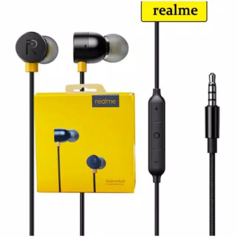 HEADSET REALME BUDS - HEADSET REALME C1 C2 - HANDSFREE REALME 3 3 PRO ORIGINAL