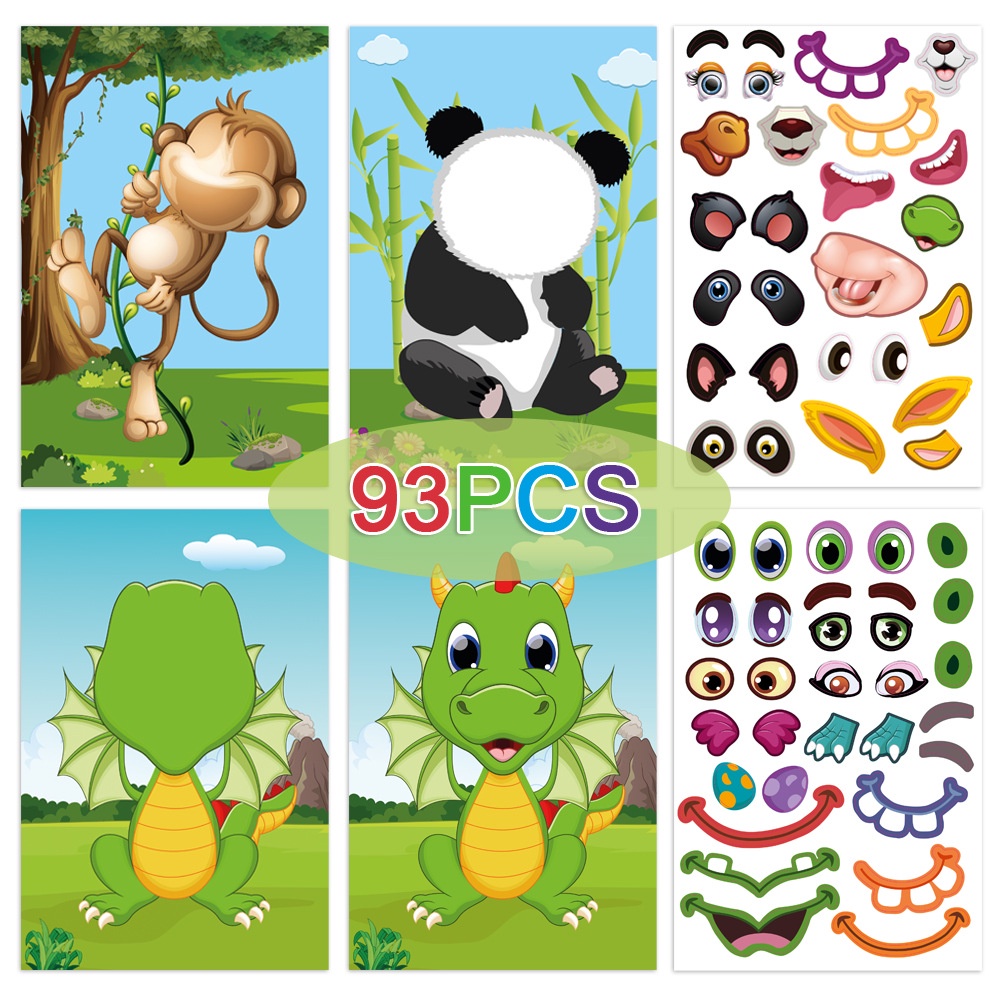 TweedyToys - Face Expression Sticker / Aktivitas Menempel Wajah / Mainan Edukasi Anak