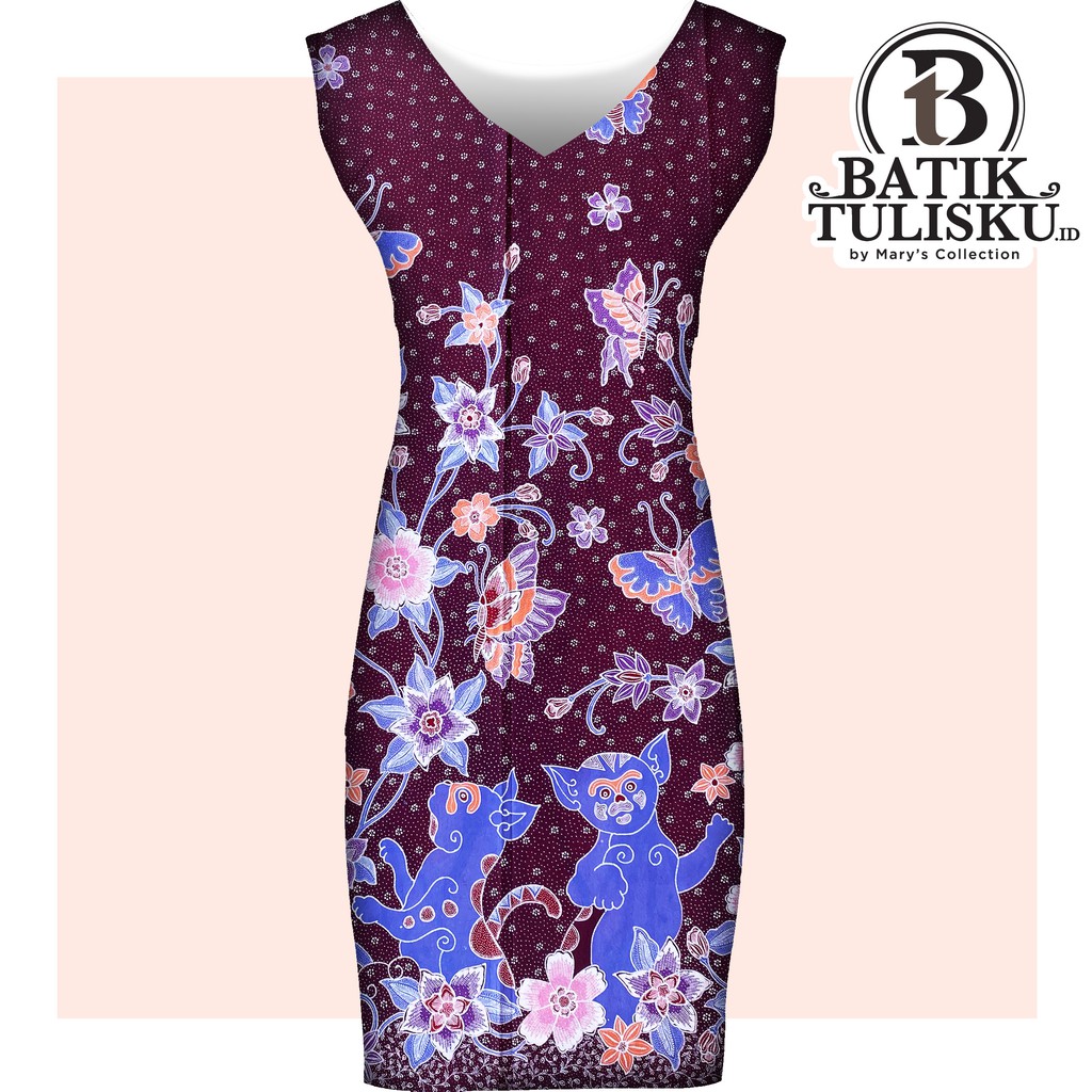 Kain Batik Full Tulis Ungu Wanita Bahan Katun Primissima 87