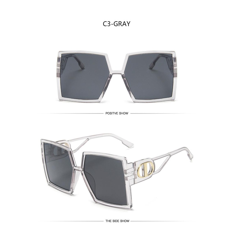 European and American fashion trend big frame retro square sunglasses