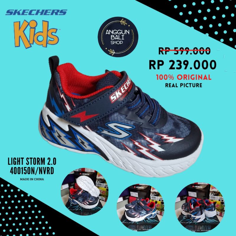 Sepatu Skechers Kids Light Storm