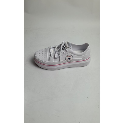Sepatu Wanita Sport Karet Putih size 37-41