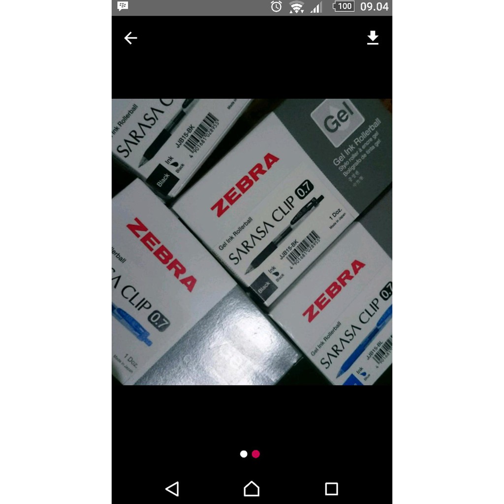 

Pulpen Zebra Sarasa 0.7 Hitam Dan Biru Atk