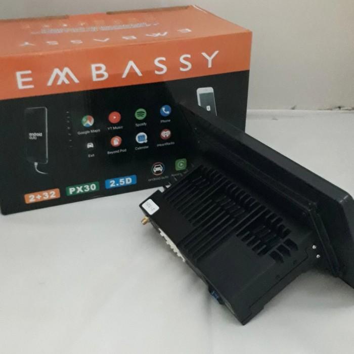 Head unit double din embassy px30 android 10 inch ram 2 + 32 dsp