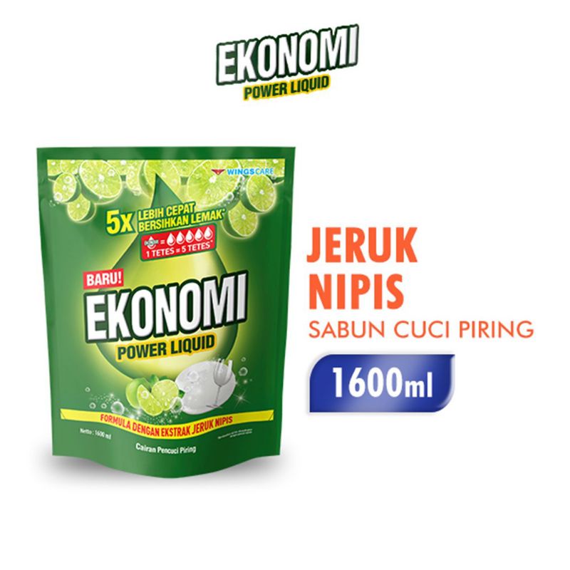 Sabun Cuci piring Ekonomi Jeruk Nipis 1600ml