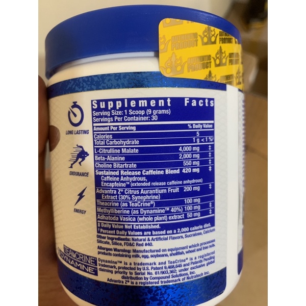 Ronnie Coleman RC Yeah Buddy 30 serving Pre Workout