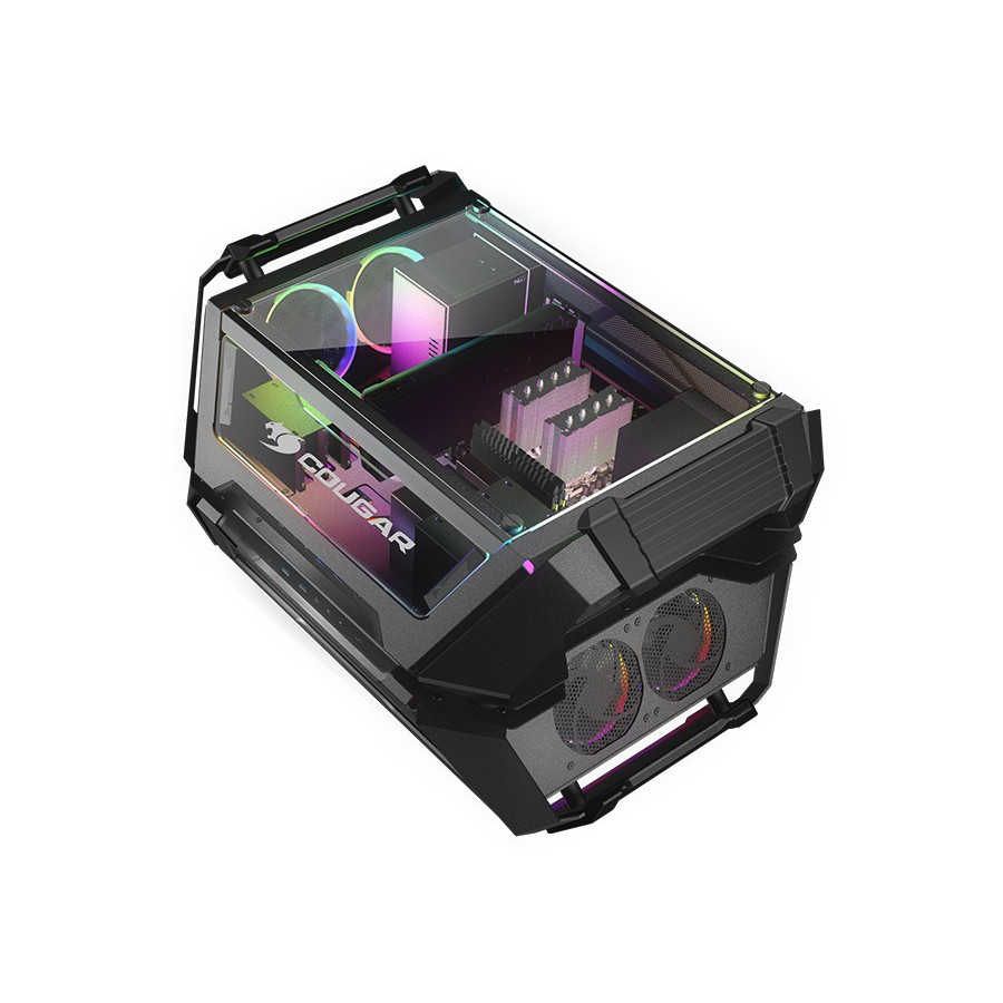 Cougar Casing PC Gaming GEMINI X RGB Aluminium DUAL TOWER PC Case
