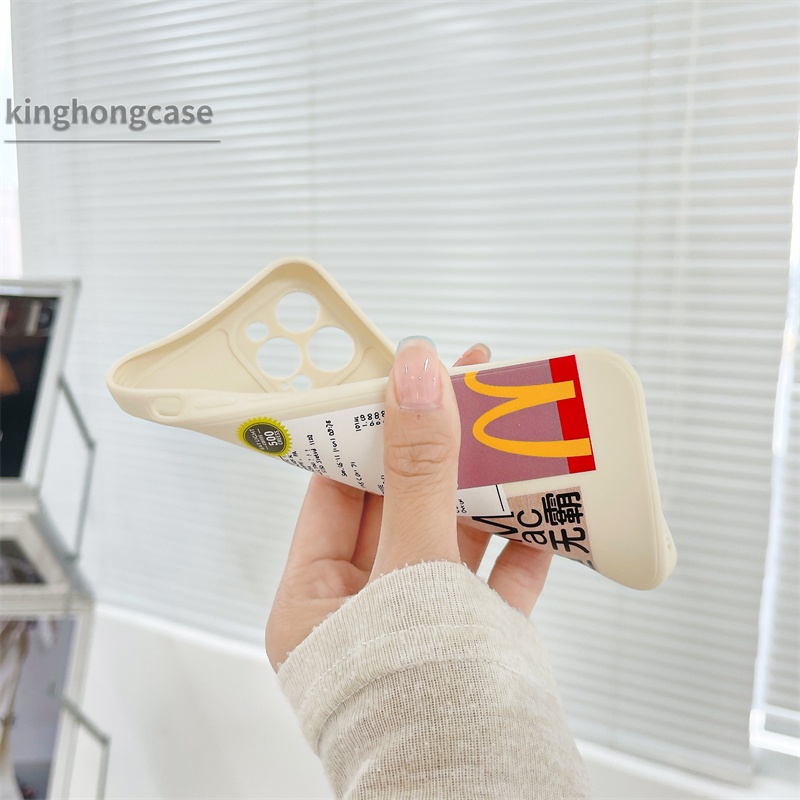 McDonald's Casing Soft Case OPPO A54 A15 A93 A94 A53 2020 A7 A3S A5 2020 A5S A12 A92 A31 A9 2020 Reno 4 Lite Reno 4 F Reno 5 Lite 5F Find X3Lite A15S F17 F19 PRO A33 2020 A11K A12S A11 A1K A52 A7 A91 A32 A72 A53S A35 Realme C20 C20A Straight Cube Cover-8
