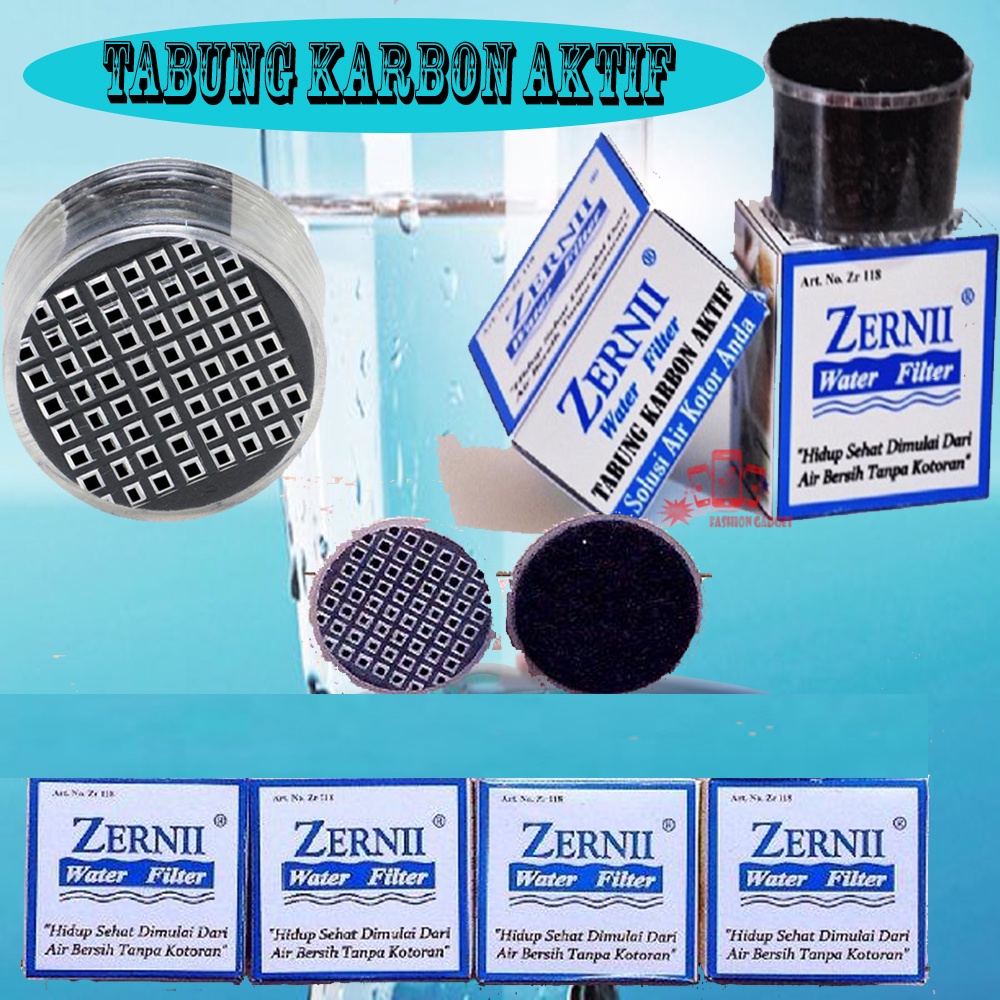 Alat Penjernih Air Zerni Water Filter Saringan Air Filter Air Saringan Kran Air REFIL KARBON AKTIF Karbon Refil ZERNII