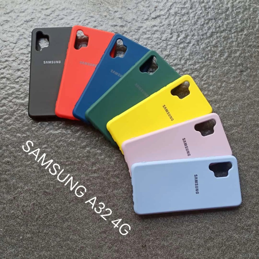 SAMSUNG A03 A32 4G A52S 5G A52 A52 5G A72 A72 5G CASE SILKY BLUDRU SOFTCASE LOGO SILIKON WARNA KARET FINISH MATTE CASING COVER